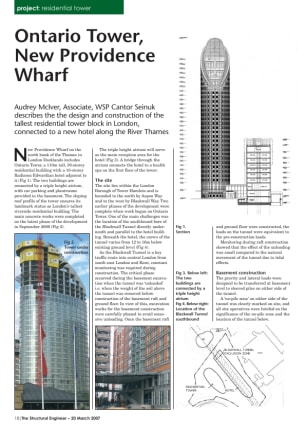 Project: Ontario Tower, New Providence Wharf