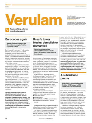 Verulam (readers' letters - January 2019)