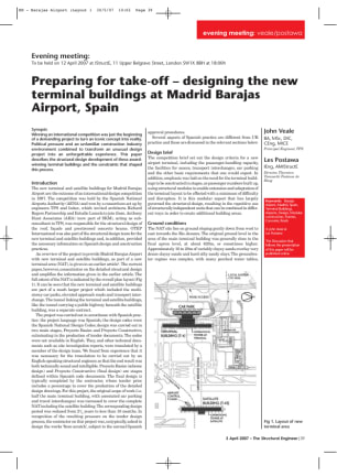 Preparing for take-off - designing the new terminal buildings at Madrid Barajas Airport, Spain