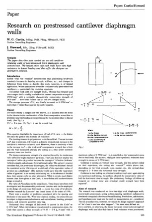 Research on Prestressed Cantilever Diaphragm Walls