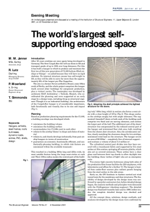 The World's largest self-supporting enclosed space