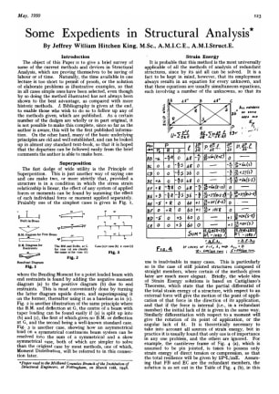 Some Expedients in Structural Analysis