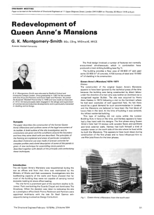 Redevelopment of Queen Anne's Mansions