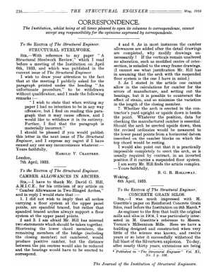 Correspondence Structural Steelwork
