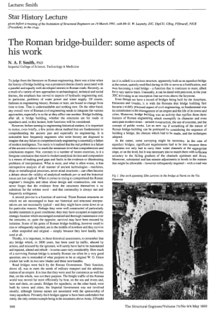 The Roman Bridge-Builder: Some Aspects of his Work