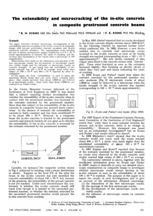 The Extensibility and Micro-Cracking of the In-situ Concrete in Composite Prestressed Concrete Beams
