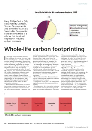 Whole-life carbon footprinting