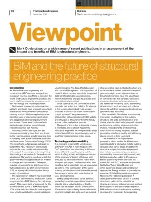 Viewpoint: BIM and the future of structural engineering practice