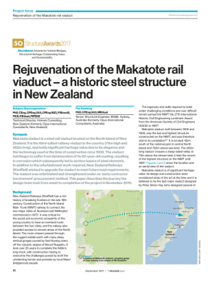 Rejuvenation of the Makatote rail viaduct – a historic steel structure in New Zealand