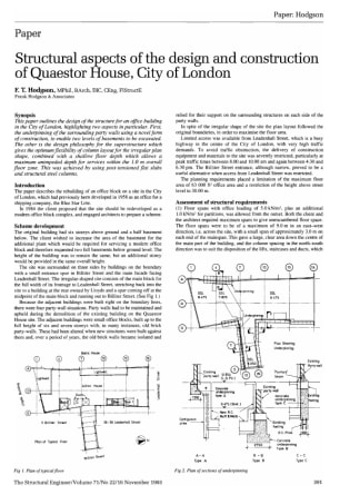 Structural Aspects of the Design and Construction of Quaestor House, City of london