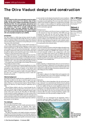 The Otira Viaduct design and construction