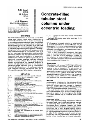 Concrete-Filled Tubular Steel Columns Under Eccentric Loading
