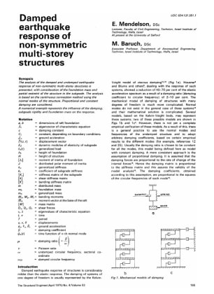 Damped Earthquake Response of Non-symmetric Multi-storey Structures