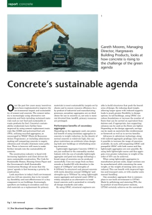 Concretes sustainable agenda
