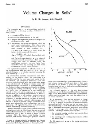 Volume Changes in Soils