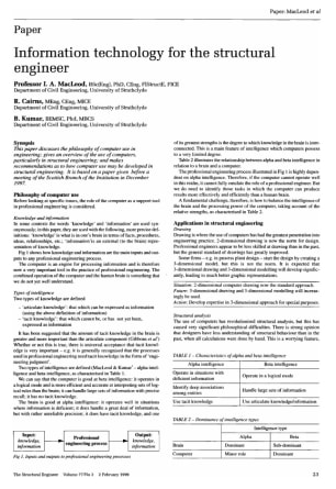 Information Technology for the Structural Engineer