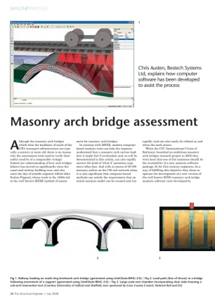 Masonry arch bridge assessment