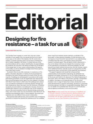 Editorial: Designing for fire resistance - a task for us all