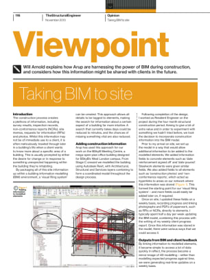 Viewpoint: Taking BIM to site