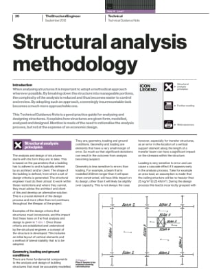 Technical Guidance Note (Level 1, No. 14): Structural analysis methodology