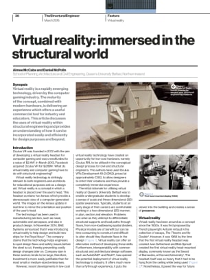 Virtual reality: immersed in the structural world