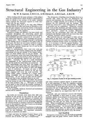 Structural Engineering in the Gas Industry