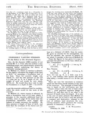 Correspondence. Uniformly Varying Stresses