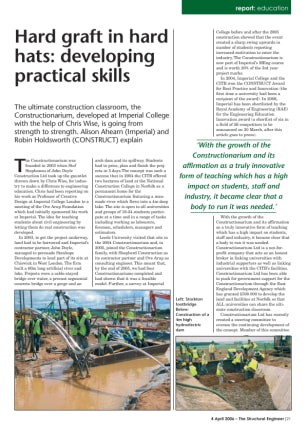 Hard graft in hard hats: developing practical skills