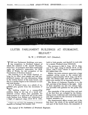 Ulster Parliament Buildings at Stormont, Belfast