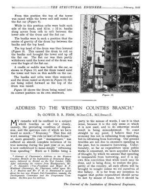 Address to the Western Counties Branch
