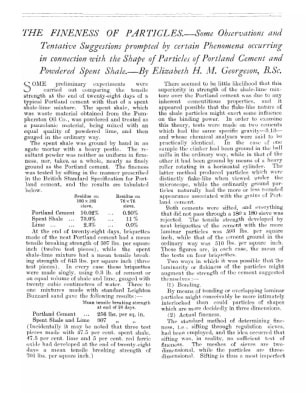 The Fineness of Particles - Some Observations and Tentative Suggestions Prompted by Certain Phenomen