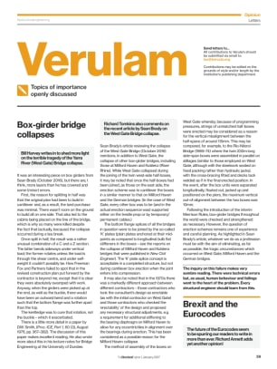 Verulam (readers' letters - January 2017)