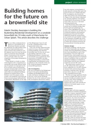 Building homes for the future on a brownfield site