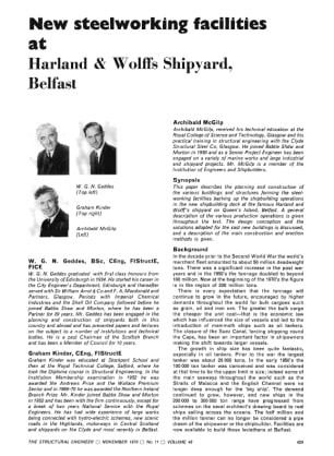 New steelworking facilities at Harland & Wolff's Shipyard, Belfast