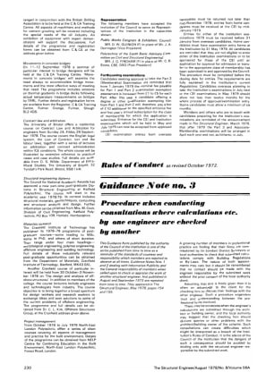 Rules of Conduct as Revised October 1972. Guidance note No. 3 Procedure When Conducting Consultation