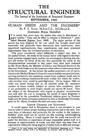 Human Needs and the Engineer