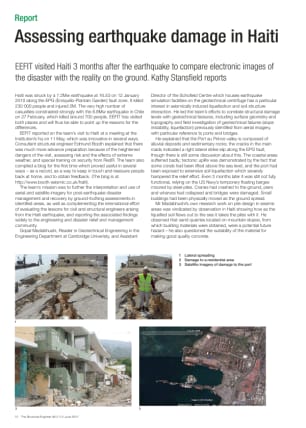 Assessing earthquake damage in Haiti