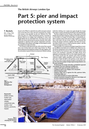 The British Airways London Eye. Part 5: Pier and impact protection system