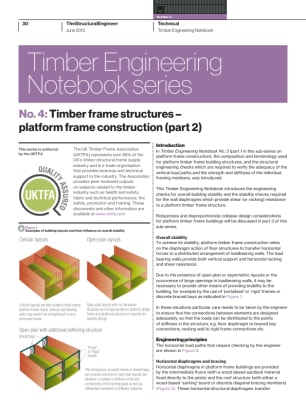 Timber Engineering Notebook series. No. 4: Timber frame structures – platform frame construction (pa