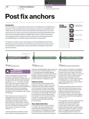 Technical Guidance Note (Level 1, No. 29): Post fix anchors