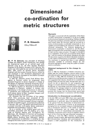Dimensional Co-Ordination for Metric Structures