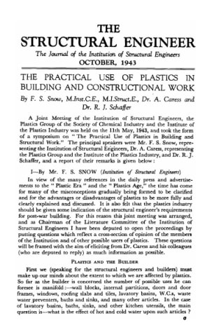 The Practical use of Plastics in Building and Constructional Work