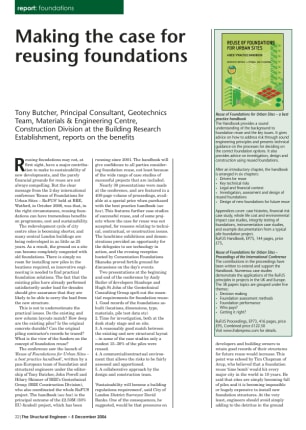 Making the case for reusing foundations