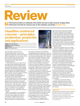 Book review: Glassfibre reinforced concrete – principles, production, properties and applications