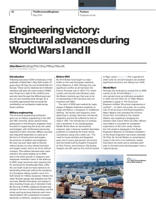 Engineering victory: structural advances during World Wars I and II