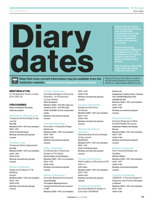 Diary dates (July 2018)