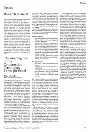 Update. Research Matters!...