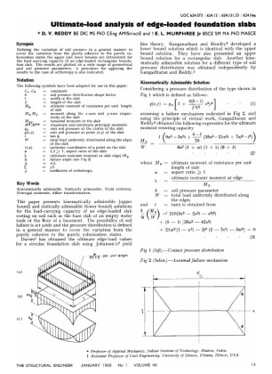 Ultimate-Load Analysis of Edge-Loaded Foundation Slabs