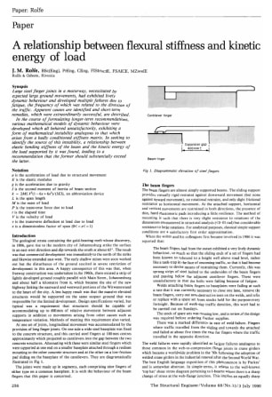 A Relationship Between Flexural Stiffness and Kinetic Energy of Load