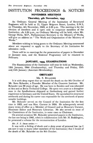 Obituary. Mr. S. Bylander